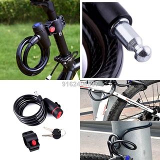 JK Universal Anti-Theft Bike Bicycle Lock Stainless Steel Cable Coil For Castle Motorcycle