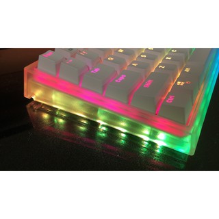 Hot swap!!! EPOMAKER HS84/JX84 RGB hot-swappable customized music rhythm wired mechanical keyboard 84-key white Gateron/cherry switch transparent frame (2)