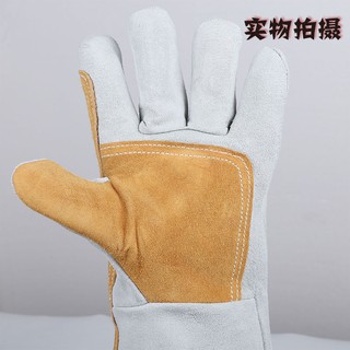 ❍♝❧10 pairs of welding gloves, cowhide welder long and short welding, high temperature resistance,1