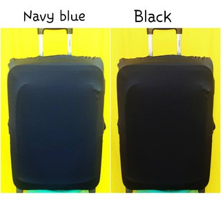 Navy Blue, Black Luggage Cover