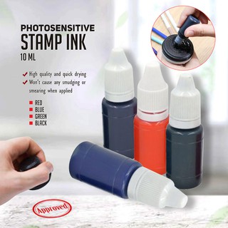 10ml Oil Based Photosensitive Stamp Ink for Company Stamps / Self Inking Stamps