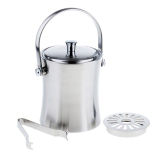 1L Double Wall Stainless Steel Ice Bucket Wine Cooler with Portable Handle (4)