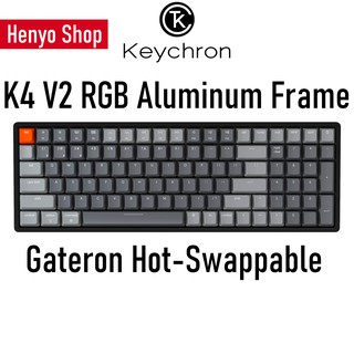Keychron K4 V2 100-keys RGB Aluminum Frame Gateron Hot-swappable Wireless Mechanical Keyboard