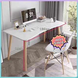 120CM office table computer table solid wood bedroom student study Simple Writing office