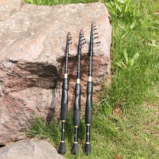1.8-2.4m Telescopic Fishing Rod Ultralight Weight Spinning/Casting Rod Carbon Fiber Fishing Pole (8)