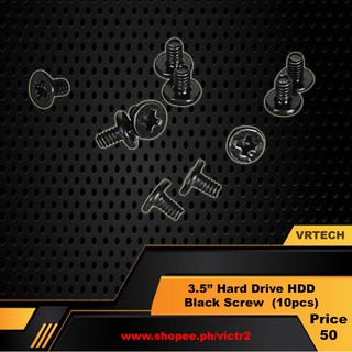 3.5” Hard Drive HDD SSD Tray Computer Chassis Hard Disk Black Screw For PC 10PCS (1)