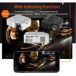 UC28C Mini Portable HD Projector Home Cinema Theater Support mobile phone data on the same screen