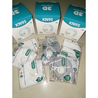 【10 PCS 】COD Disposable KN95 Mask w/Valve and w/o Valve