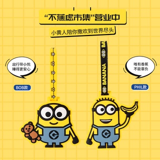 Luggage tagMINISO/MINISO Minions Series Luggage Tag Travel Tag Suitcase Cartoon Listing Check-in Tag