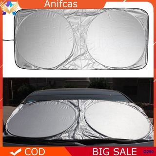 ❁✵COD✚Front Rear Windshield Car Window Foldable Shade Shield Cover Visor UV Block Sunshade (1)