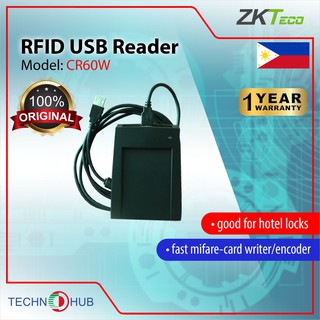 ZKTECO CR60W RFID USB Reader for Hotel management 13.56mhz Mifare Card Writer 1 Year Warranty