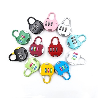 Multi-Color Cute Cartoon Digital Password Lock Schoolbag Zipper Padlock Zinc Alloy Mini Password Sma