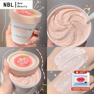 【Ready Stock】☫☫✿✨Ready Stock✨ Exfoliator Face Body Cream Niacinamide Ice Cream Peach Scrub Whitening