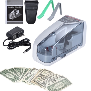 [COD] Mini Handy Bill Cash Banknote Counter Money Currency Counting Machine AC or Battery Powered