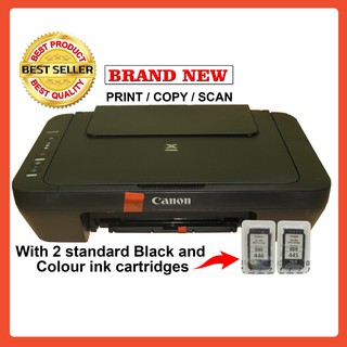 Canon PiXMA MG2540S 3-in-One Printer with Black and Colour Standard Canon ink Cartridges