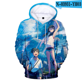 Boy Hoodie Weathering With You Hoodies Pullover Harajuku Comfortable Children Clothes