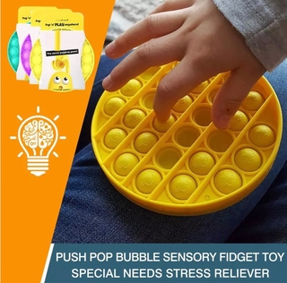 COD Push Pop Pop Bubble Sensory Fidget Toy Stress Relief Special Needs Silent Classroom