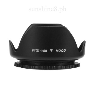 【sun】58mm Flower Shape Lens Hood Screw Mount Petal Crown For Canon DC-SN HOOD Lens
