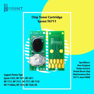 Reset Chip T6711 Maintenance Box Wf7611 Pxbm3 Printer Epson L1455 Wf7611 Resetter Chip T6711 New