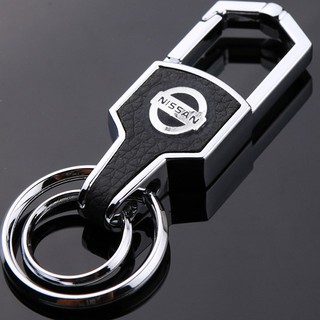 High Quality Leather Brushed Car Logo Key Chain For Man (7)