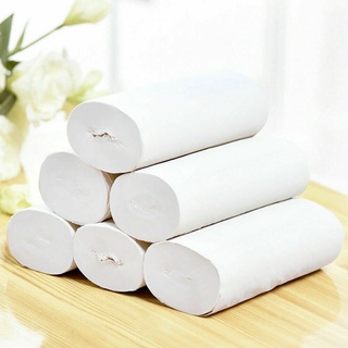 12Rolls/pack Soft Home Toilet Paper White Coreless Three-layer Household Toilet Paper Roll Towels Ti