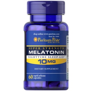 Super Strength Melatonin 10mg*60pcs Help Improve Sleep Nighttime Sleep Aid Free Shipping