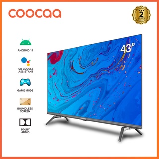 COOCAA NEW [43S7G] 43 Inch 2K DLED Android 11 & Smart HDR-10 TV Netflix & YouTube