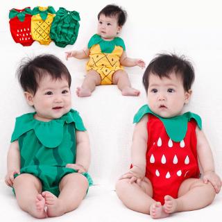 Flyman 2020 New Cute Baby Jumpsuit Newborn Cotton Fruit theme Clothes Set Baby Romper Baby Thin Clothes Summer