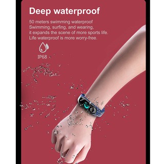 Waterproof Fitness Tracker Watch Smart Bracelet PK Mi band 3 Men Women IP68 Waterproof Wrist Watch (5)