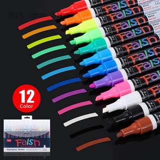 8/12PCS Set Liquid Chalk Marker Pens Erasable Multi Colored Highlighters Writing Board Glass Window Art 8/12 Colours Marker Pens