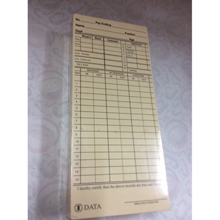 ✉daily time record time card 100pcs