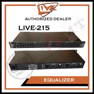 LIVE 215 Dual 15 Band Graphic Equalizer (Live-215)