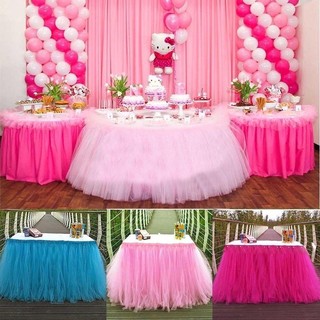 Tutu Diy Tulle Table Skirt 6”x 30 yards Table Skirt Tableware Wedding Party Decor Birthday Decor