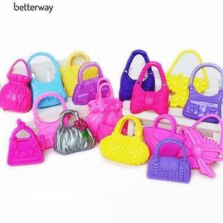 【COD】better 10Pcs Mixed Mini Shoulder Bag Handbag Girl Kid Toy Accessories for Barbie Doll