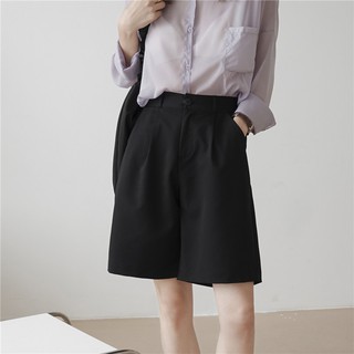 High Waist Loose Thin Leisure Suit Pants Casual Shorts (2)