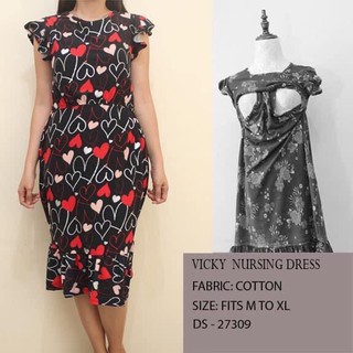 COD Vicky Nursing Dress Maternity Breastfeeding Dress #41421 (7)