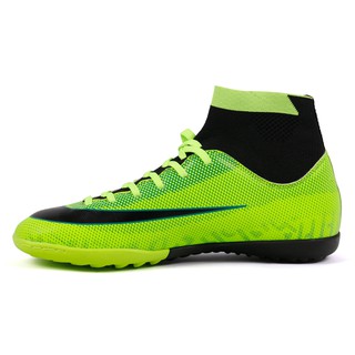 2021✺❈℗Indoor Turf Soccer Shoes Mens High Ankle Football Boots Original Superfly Soccer Cleats Shoes