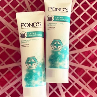 【Ready Stock】ﺴ✆✷PONDS Clear Solutions Antibacterial Facial Scrub 50g