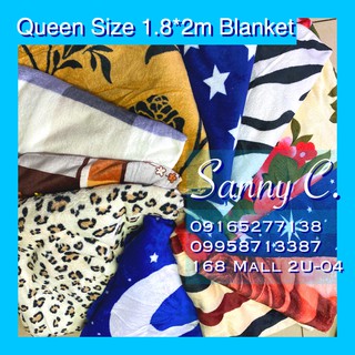Sanny C. | Blanket/ Kumot Abstract Design Queen Size 180*200cm