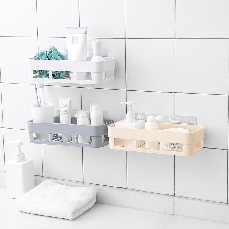 Plastic Bathroom Kitchen Corner Wall Storage Rack Organizer (1)