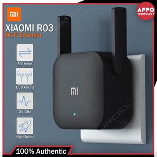 ✲XIAOMI R03 WiFi Amplifier Pro 300Mbps 2.4GHZ w/ 2 Antenna Network Repeater Expander Signal Wireless