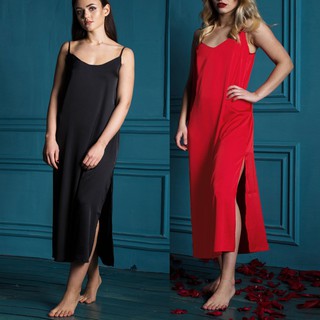 New Women Plus Size Sexy Lingerie Satin Silk Long Nightdress Backless Sleepwear