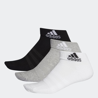 adidas TRAINING Cushioned Ankle Socks 3 Pairs Unisex Grey DZ9364 (1)