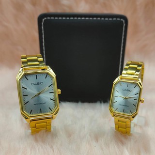 Square Smart Gold Watch For Men and Women with Black Dial (7)