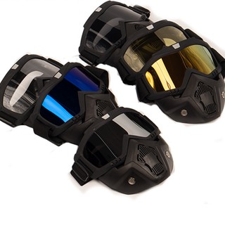COD Motorcycle Eyeglass Uni Mask With Goggles