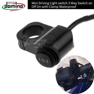 Mini Driving Light Switch 3 Way Switch ON OFF ON Switch With Clamp Waterproof