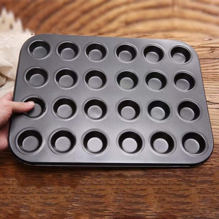 24 Mould Non-stick Muffin Pan Cupcake Mould Baking Mould Muffin Pan Egg Tart Baking Pan
