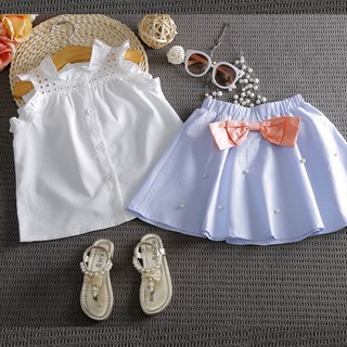 Baby Girls Clothes Set T-shirt+Skirt Girl T-shirt (4)
