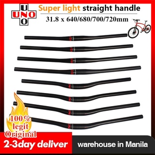 UNO Bike Handlebar 31.8mm*640/680/700/720mm Bend/Straight Mtb Handle Bar Aluminium Alloy Flat/Riser