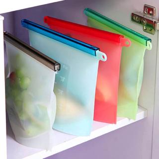 Reusable Vacuum Silicone Food Storage Bags Seal Kitchen Fridge Outdoor Protect